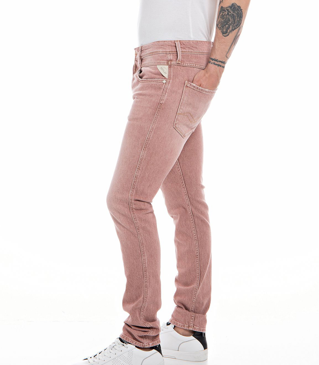 スリム ANBASS ナチュラルダイストレッチデニム 詳細画像 ライトブリック 3